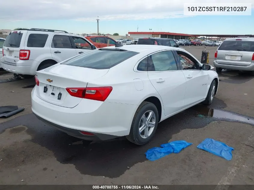 2024 Chevrolet Malibu Fwd 1Fl VIN: 1G1ZC5ST1RF210287 Lot: 40788755