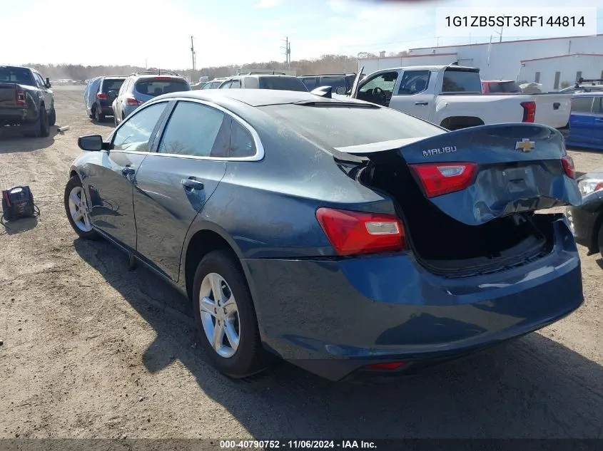 2024 Chevrolet Malibu Fwd Ls VIN: 1G1ZB5ST3RF144814 Lot: 40790752