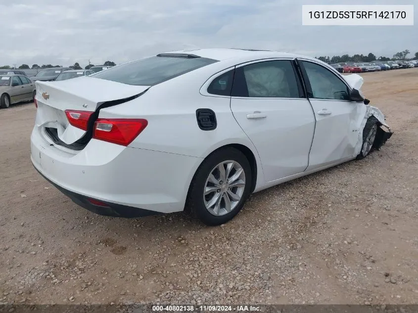 2024 Chevrolet Malibu Fwd 1Lt VIN: 1G1ZD5ST5RF142170 Lot: 40802138