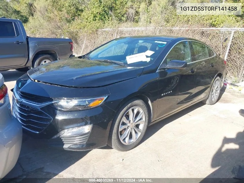 2024 Chevrolet Malibu Fwd 1Lt VIN: 1G1ZD5ST0RF141458 Lot: 40830269