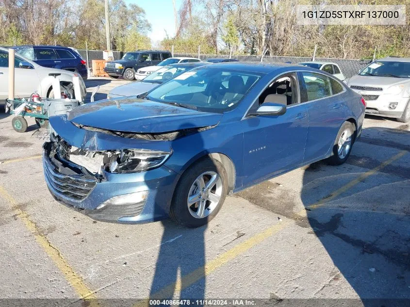 2024 Chevrolet Malibu Fwd 1Lt VIN: 1G1ZD5STXRF137000 Lot: 40866478