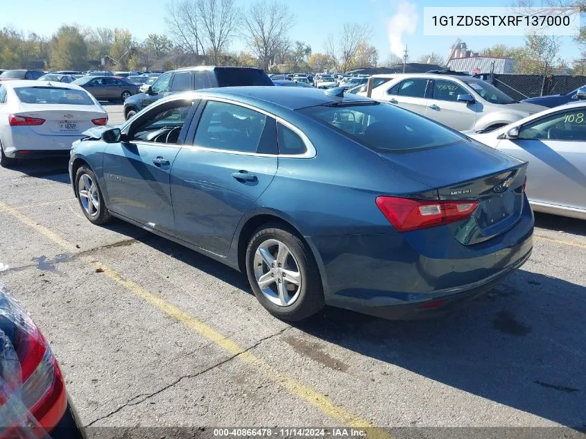 2024 Chevrolet Malibu Fwd 1Lt VIN: 1G1ZD5STXRF137000 Lot: 40866478