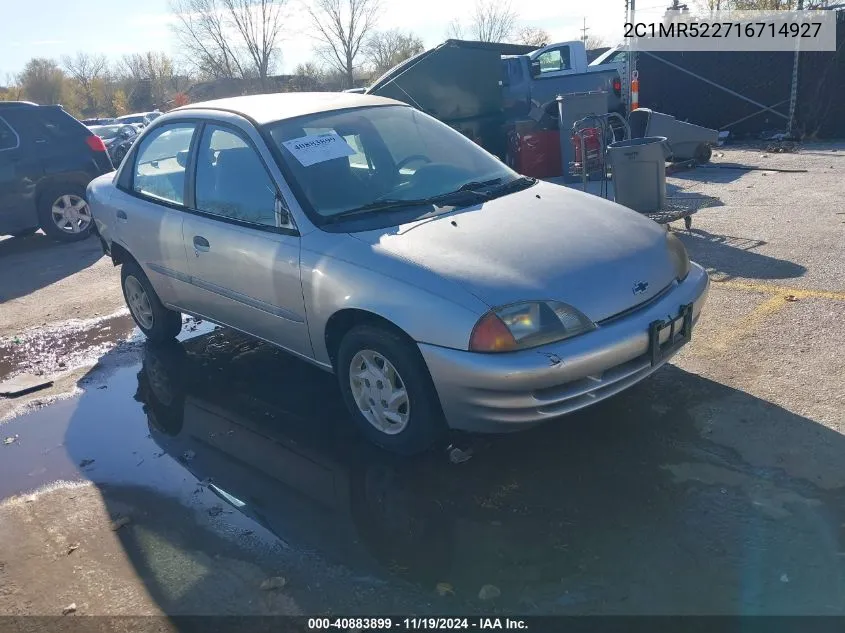 2001 Chevrolet Metro Lsi VIN: 2C1MR522716714927 Lot: 40883899