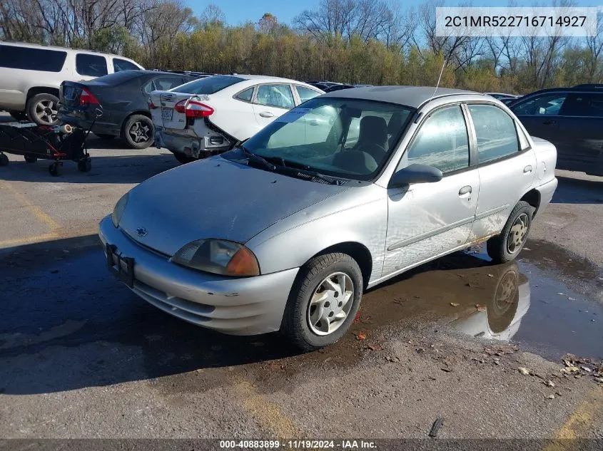 2001 Chevrolet Metro Lsi VIN: 2C1MR522716714927 Lot: 40883899