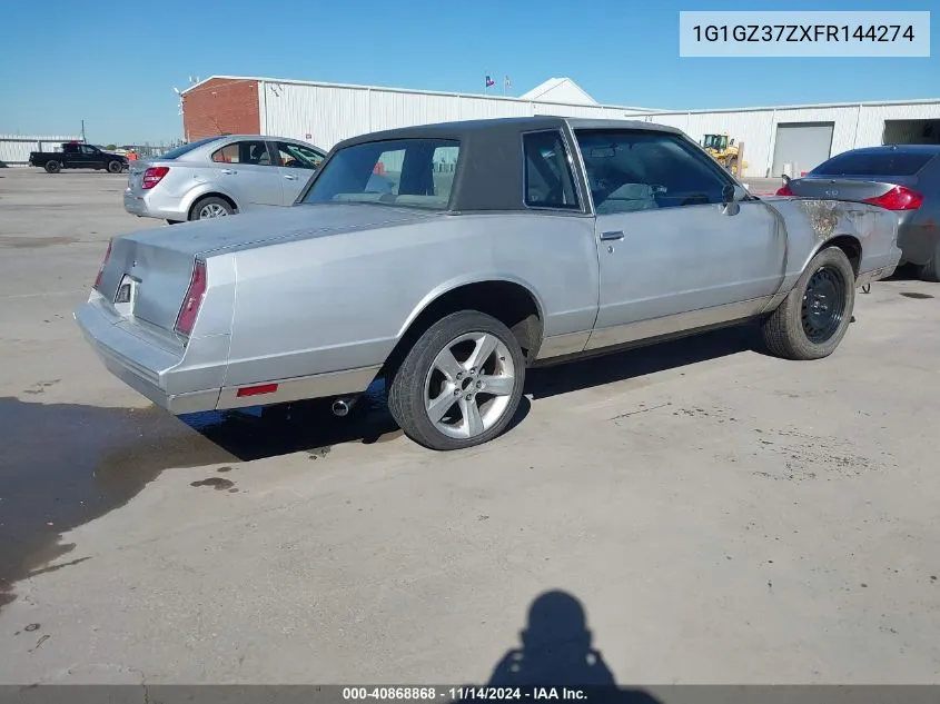 1985 Chevrolet Monte Carlo VIN: 1G1GZ37ZXFR144274 Lot: 40868868