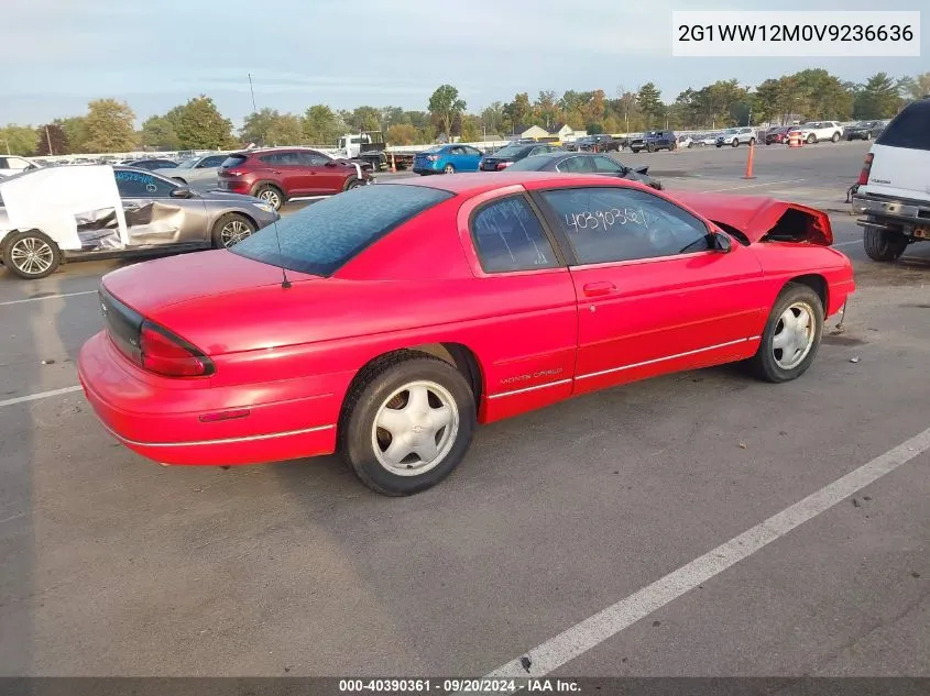 1997 Chevrolet Monte Carlo Ls VIN: 2G1WW12M0V9236636 Lot: 40390361