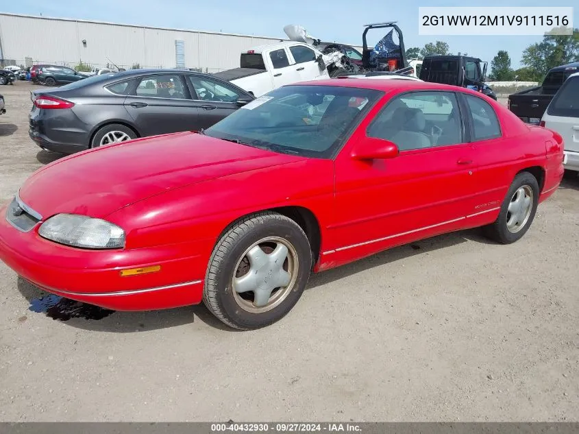 1997 Chevrolet Monte Carlo Ls VIN: 2G1WW12M1V9111516 Lot: 40432930