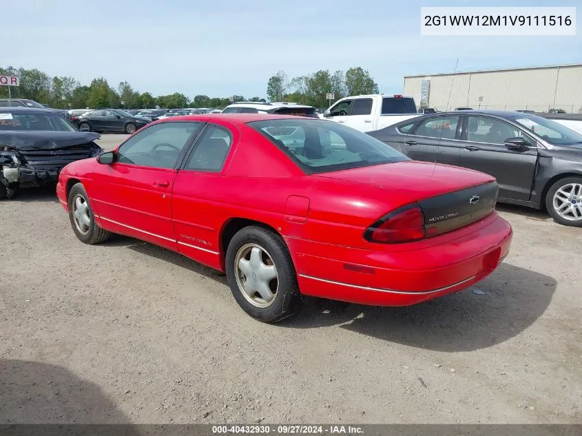 1997 Chevrolet Monte Carlo Ls VIN: 2G1WW12M1V9111516 Lot: 40432930