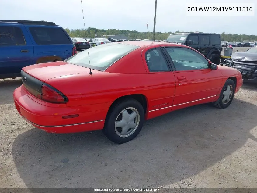 1997 Chevrolet Monte Carlo Ls VIN: 2G1WW12M1V9111516 Lot: 40432930