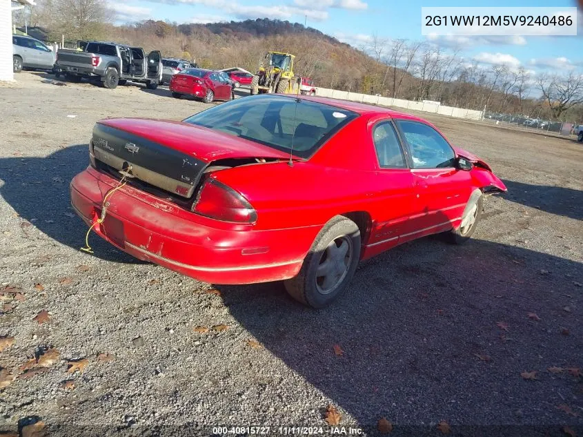 1997 Chevrolet Monte Carlo Ls VIN: 2G1WW12M5V9240486 Lot: 40815727