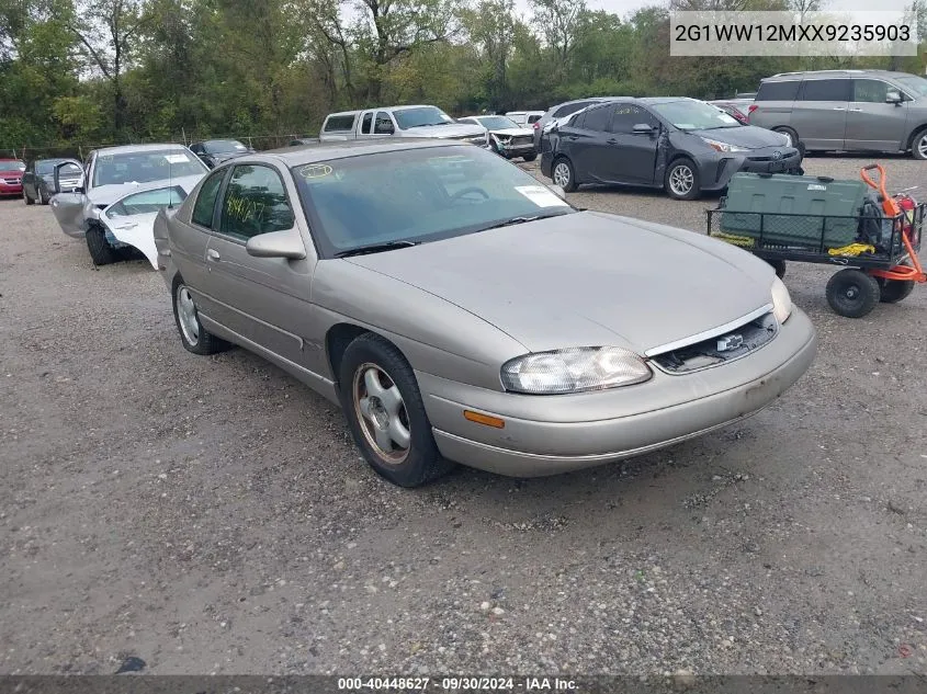 1999 Chevrolet Monte Carlo Ls VIN: 2G1WW12MXX9235903 Lot: 40448627