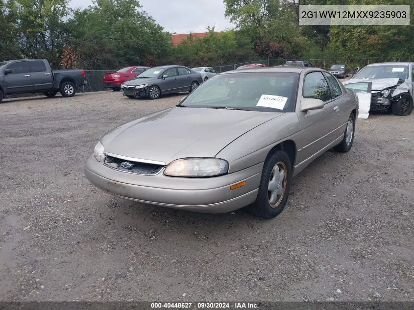 1999 Chevrolet Monte Carlo Ls VIN: 2G1WW12MXX9235903 Lot: 40448627