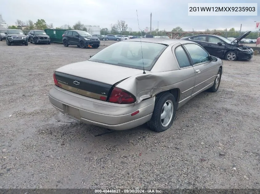 1999 Chevrolet Monte Carlo Ls VIN: 2G1WW12MXX9235903 Lot: 40448627