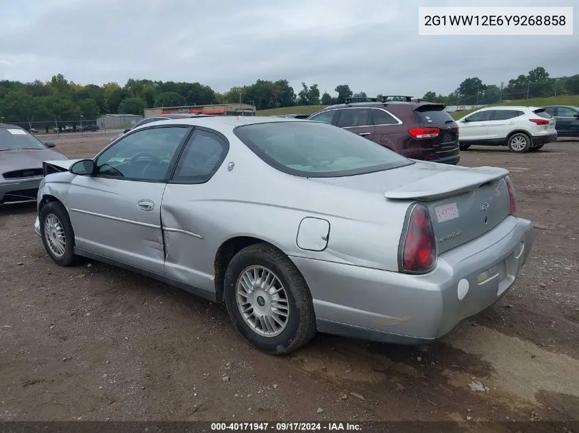 2000 Chevrolet Monte Carlo Ls VIN: 2G1WW12E6Y9268858 Lot: 40171947