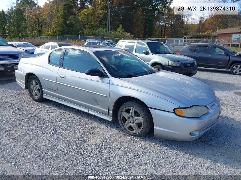 2003 Chevrolet Monte Carlo Ss VIN: 2G1WX12K139374310 Lot: 40691295