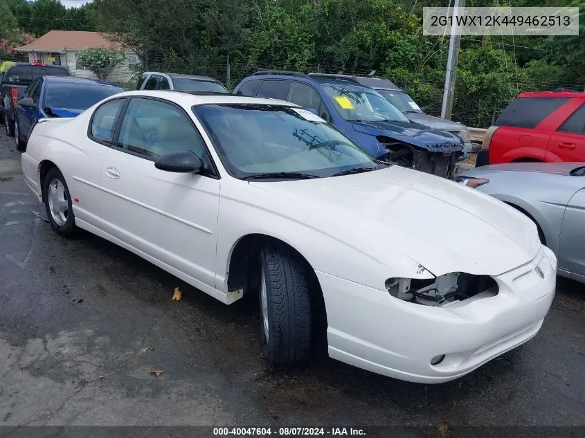 2004 Chevrolet Monte Carlo Ss VIN: 2G1WX12K449462513 Lot: 40047604