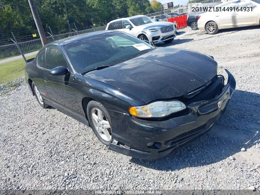 2004 Chevrolet Monte Carlo Supercharged Ss VIN: 2G1WZ151449164931 Lot: 40500112