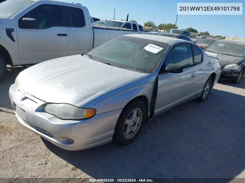 2004 Chevrolet Monte Carlo Ls VIN: 2G1WW12EX49101798 Lot: 40650220