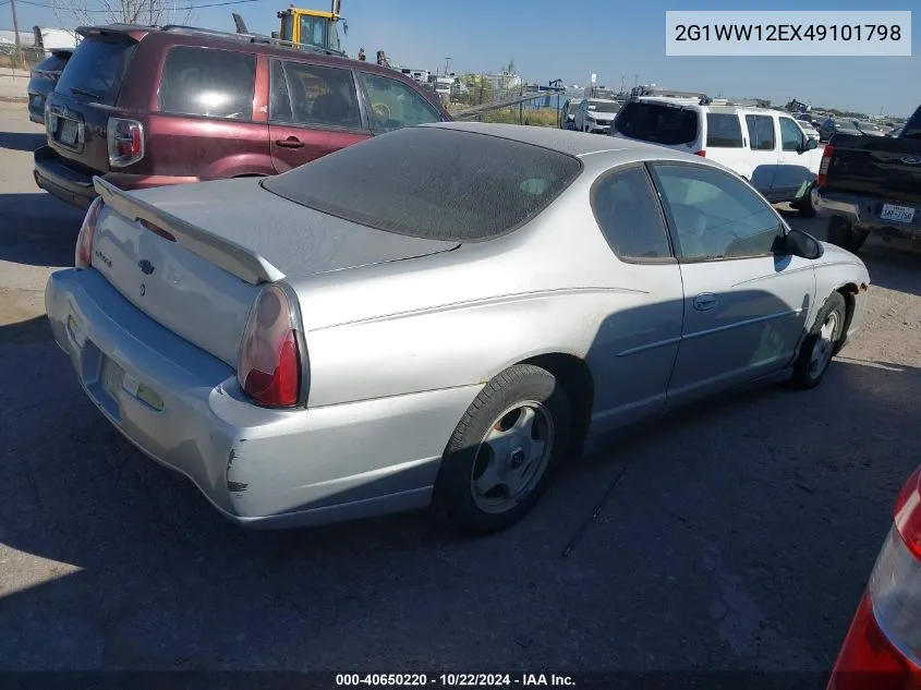 2004 Chevrolet Monte Carlo Ls VIN: 2G1WW12EX49101798 Lot: 40650220