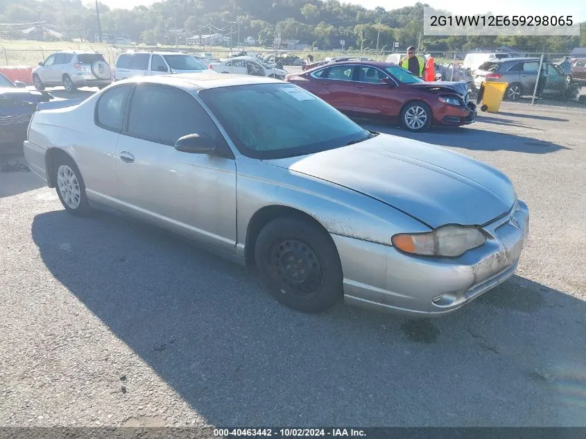 2005 Chevrolet Monte Carlo Ls VIN: 2G1WW12E659298065 Lot: 40463442