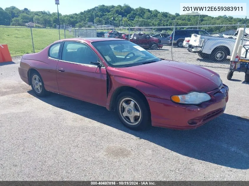 2005 Chevrolet Monte Carlo Ls VIN: 2G1WW12E659383911 Lot: 40497818