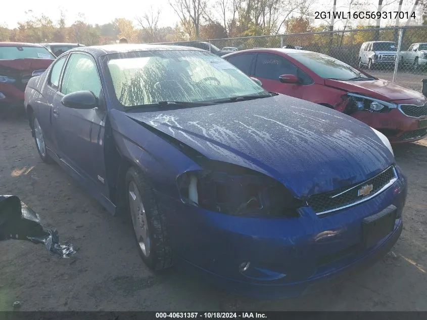 2006 Chevrolet Monte Carlo Ss VIN: 2G1WL16C569317014 Lot: 40631357