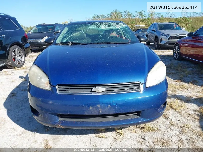 2006 Chevrolet Monte Carlo Ls VIN: 2G1WJ15K569353414 Lot: 40683163