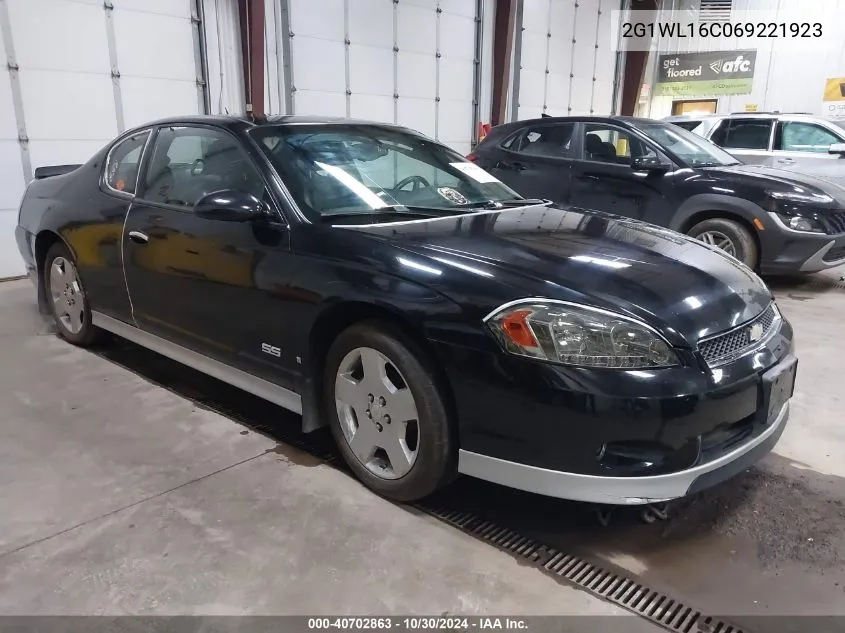 2006 Chevrolet Monte Carlo Ss VIN: 2G1WL16C069221923 Lot: 40702863