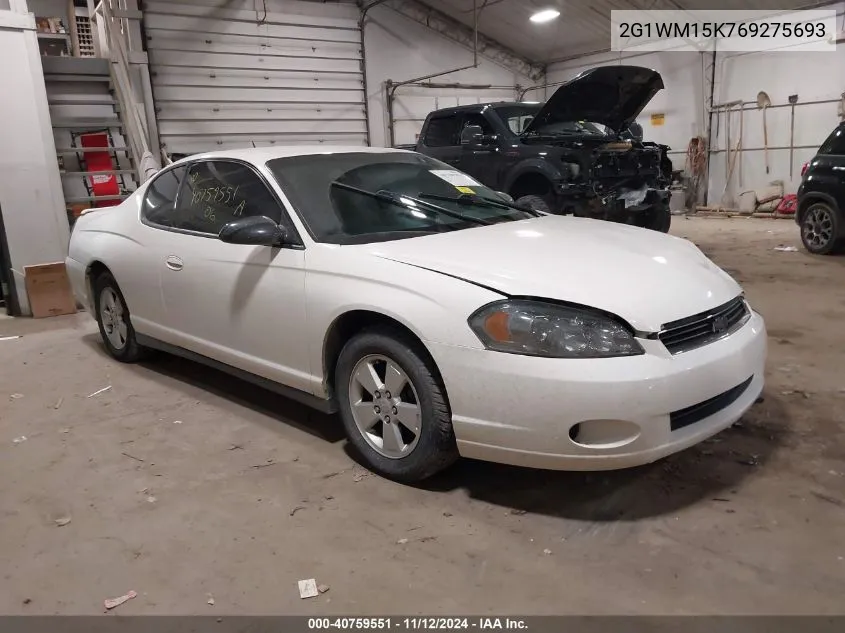 2006 Chevrolet Monte Carlo Lt VIN: 2G1WM15K769275693 Lot: 40759551