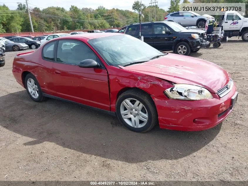 2007 Chevrolet Monte Carlo Ls VIN: 2G1WJ15K379137708 Lot: 40492077