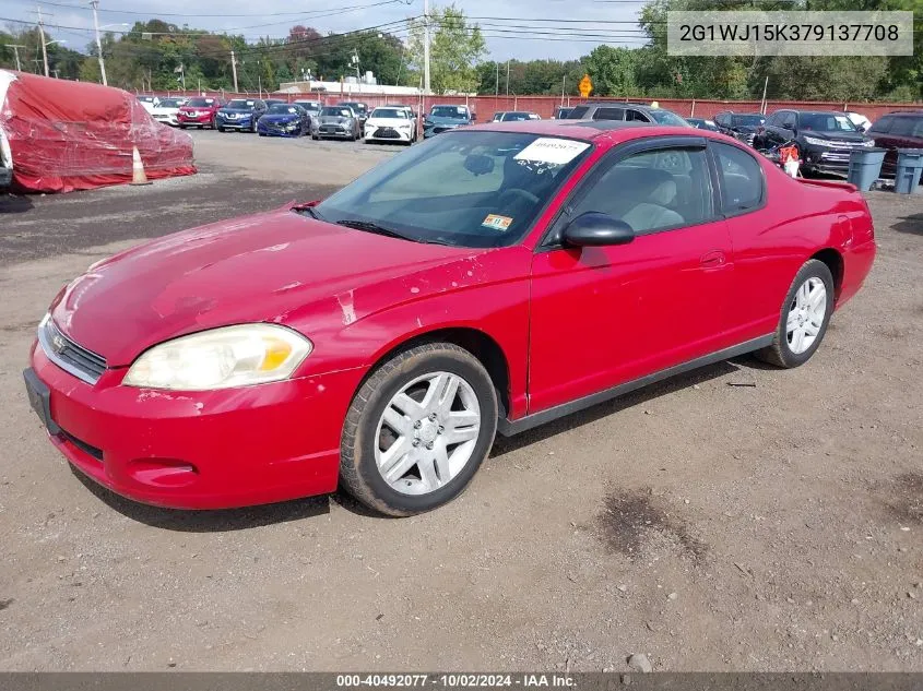 2007 Chevrolet Monte Carlo Ls VIN: 2G1WJ15K379137708 Lot: 40492077