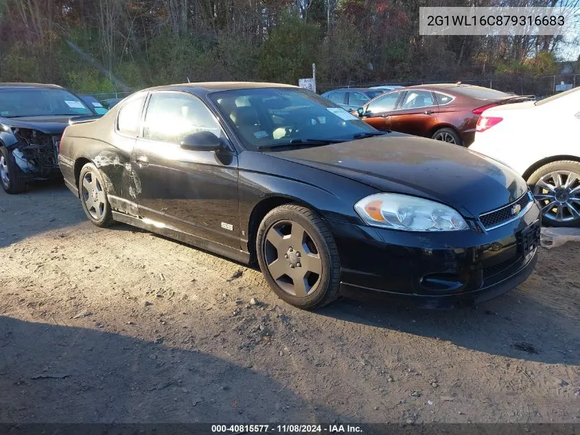 2007 Chevrolet Monte Carlo Ss VIN: 2G1WL16C879316683 Lot: 40815577