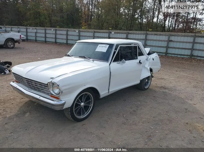 1964 Chevrolet Nova VIN: 40411N217975 Lot: 40789581