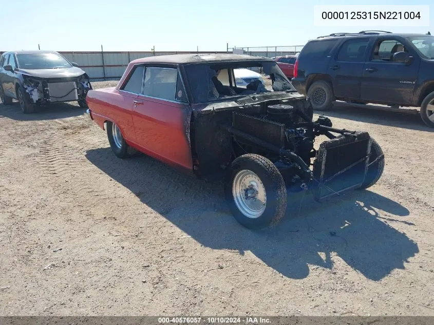 1965 Chevrolet Nova VIN: 0000125315N221004 Lot: 40576057