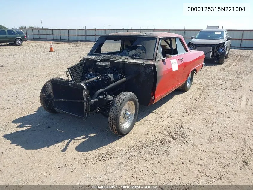 1965 Chevrolet Nova VIN: 0000125315N221004 Lot: 40576057