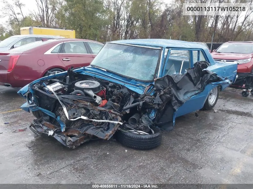 1967 Chevrolet Nova VIN: 0000113117W105218 Lot: 40855811