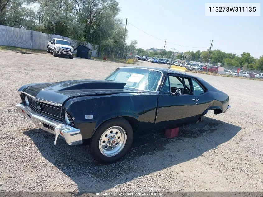 113278W311135 1968 Chevrolet Nova