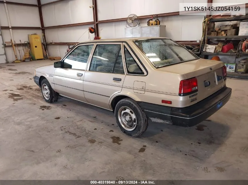 1988 Chevrolet Nova VIN: 1Y1SK5145JZ054159 Lot: 40319840