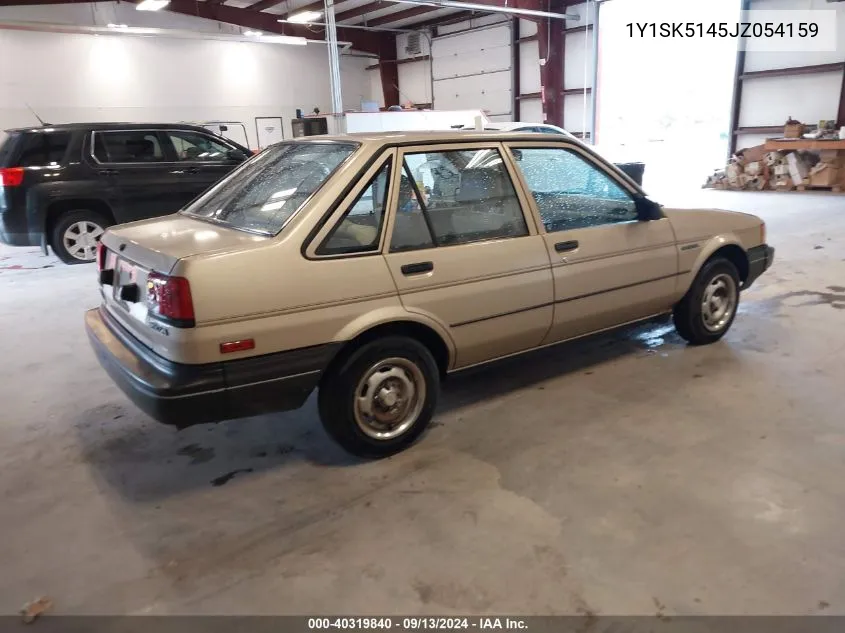 1988 Chevrolet Nova VIN: 1Y1SK5145JZ054159 Lot: 40319840