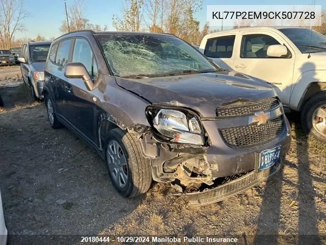 KL77P2EM9CK507728 2012 Chevrolet Orlando Lt