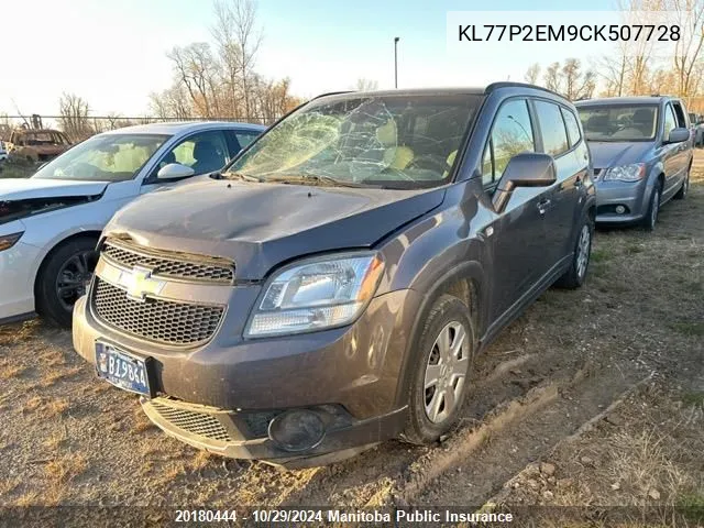 KL77P2EM9CK507728 2012 Chevrolet Orlando Lt