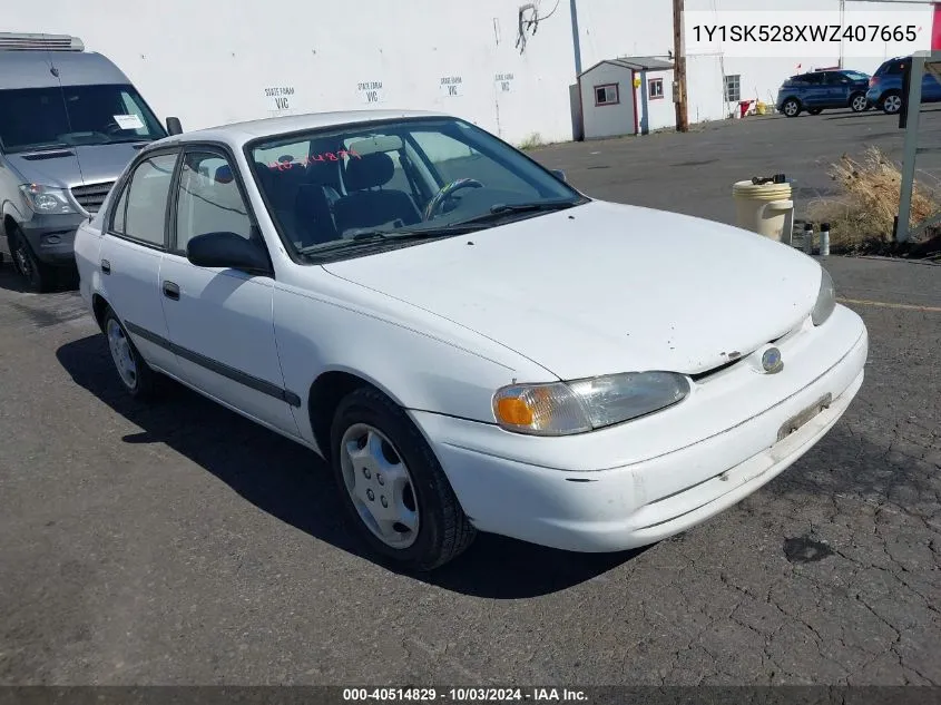 1Y1SK528XWZ407665 1998 Chevrolet Prizm Lsi