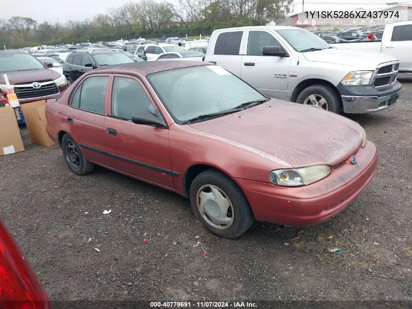 1999 Chevrolet Prizm VIN: 1Y1SK5286XZ437974 Lot: 40779691