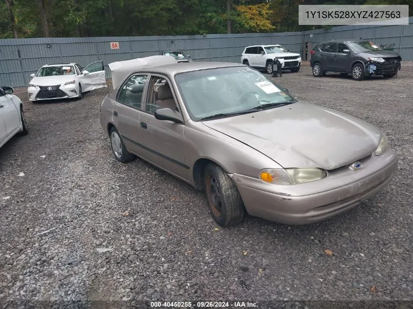 2000 Chevrolet Prizm VIN: 1Y1SK528XYZ427563 Lot: 40450255