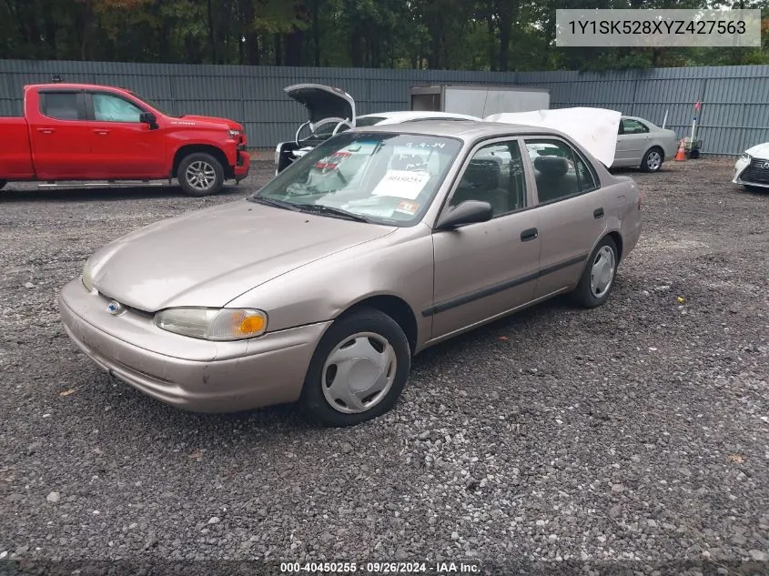 2000 Chevrolet Prizm VIN: 1Y1SK528XYZ427563 Lot: 40450255