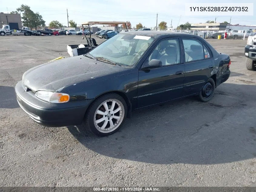 1Y1SK52882Z407352 2002 Chevrolet Prizm Lsi