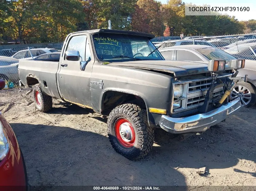 1GCDR14ZXHF391690 1987 Chevrolet R10