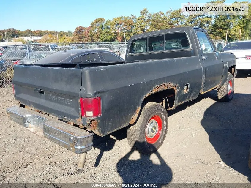 1987 Chevrolet R10 VIN: 1GCDR14ZXHF391690 Lot: 40648669