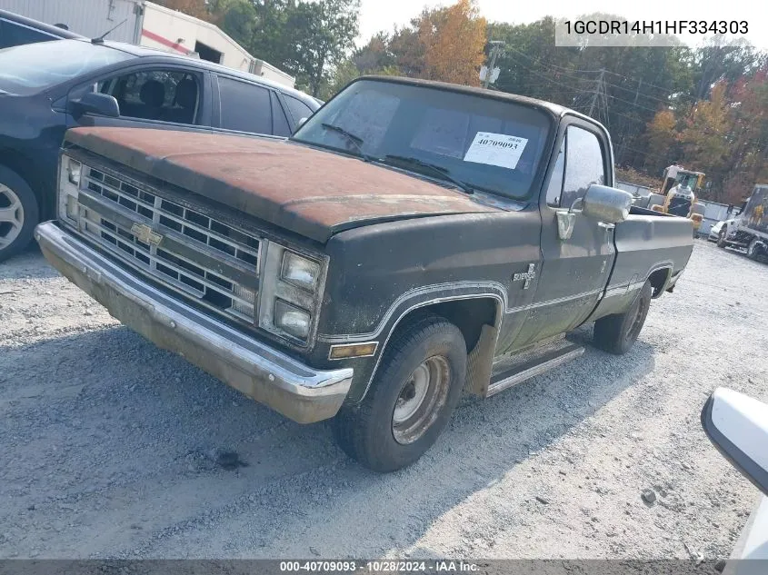 1987 Chevrolet R10 VIN: 1GCDR14H1HF334303 Lot: 40709093