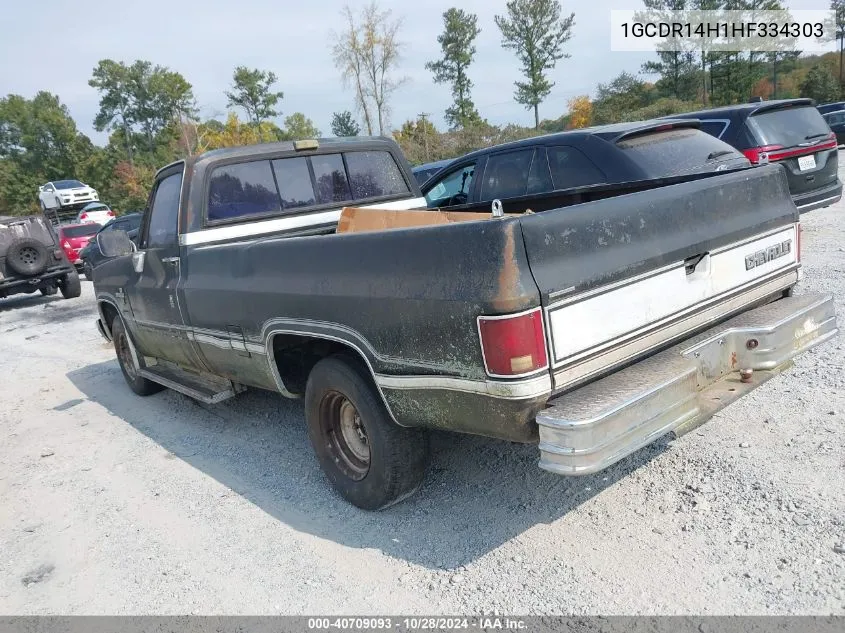 1987 Chevrolet R10 VIN: 1GCDR14H1HF334303 Lot: 40709093